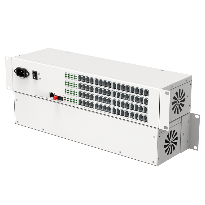電信級(jí) 64路電話光端機(jī)+1路百兆網(wǎng)絡(luò) FC接口